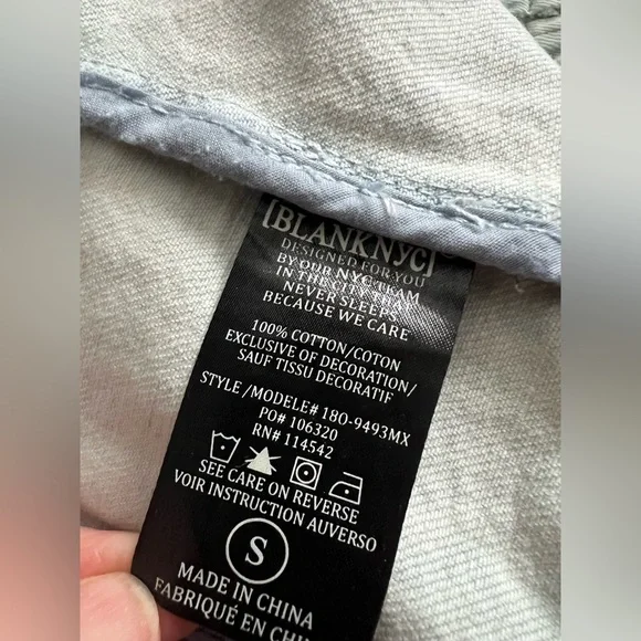 BLANK NYC S Embroidered Floral Flower Denim Jacket Easter mothers Day - Picture 10 of 10